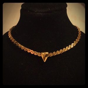90s Vintage 15”Monet Gold Choker